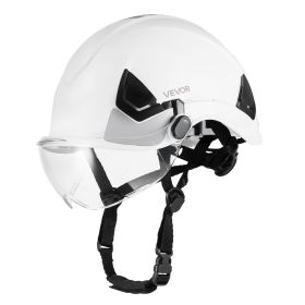 VEVOR Industrial Safety Helmet, ANSI/ISEA Z89.1 Approved ABS Hard Hat with Visor & 6-Point Ratchet Suspension
