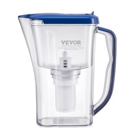 VEVOR Water Filter Pitcher, 9 Cup 5-stage Water Filter Dispenser, Fast Filtration System with Filter Change Indicator, No BPA