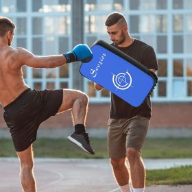 16.5 in Muay Thai Kick Shield Punching Pad, Kick Shield for Martial Arts, Karate, Kickboxing, MMA x 1 Unit, Blue