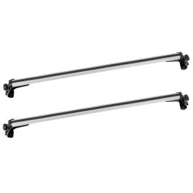 47.24in Universal Top Roof Rack Cross Bar Cargo Carrier Aluminum Crossbar Rack w/ 165LBS Capacity Fit for Most Vehicle Wagon Car Without Roof Sid