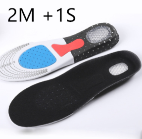 Thickened Sports Breathable Shock Absorption Insole (Option: 2M 1S)