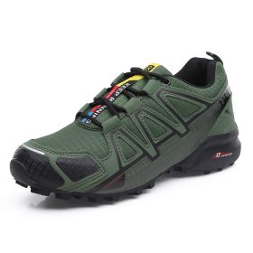 Outdoor Hiking Shoes Men's Casual Hiking Shoes (Option: Green-39)