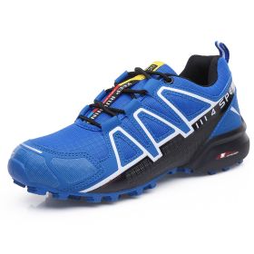 Outdoor Hiking Shoes Men's Casual Hiking Shoes (Option: Blue-39)