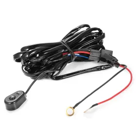 LED Light Bar Wiring Harness Kit 280W 12V 40A Power Relay Fuse On Off Switch 10ft Length Universal Fitment Light Bar Accessories (Option: Black)