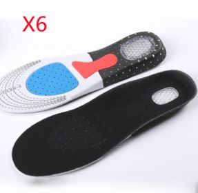 Thickened Sports Breathable Shock Absorption Insole (Option: L 6pairs)