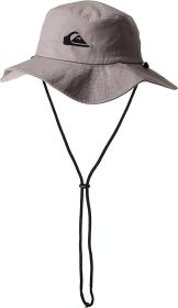 Quiksilver Men's Bushmaster Sun Protection Floppy Visor Bucket Hat (Color: Sleet, size: xl)