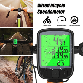 Bike Bicycle Speedometer Cycle Digital Odometer Computer Waterproof LCD Wireless (Version: Wired)